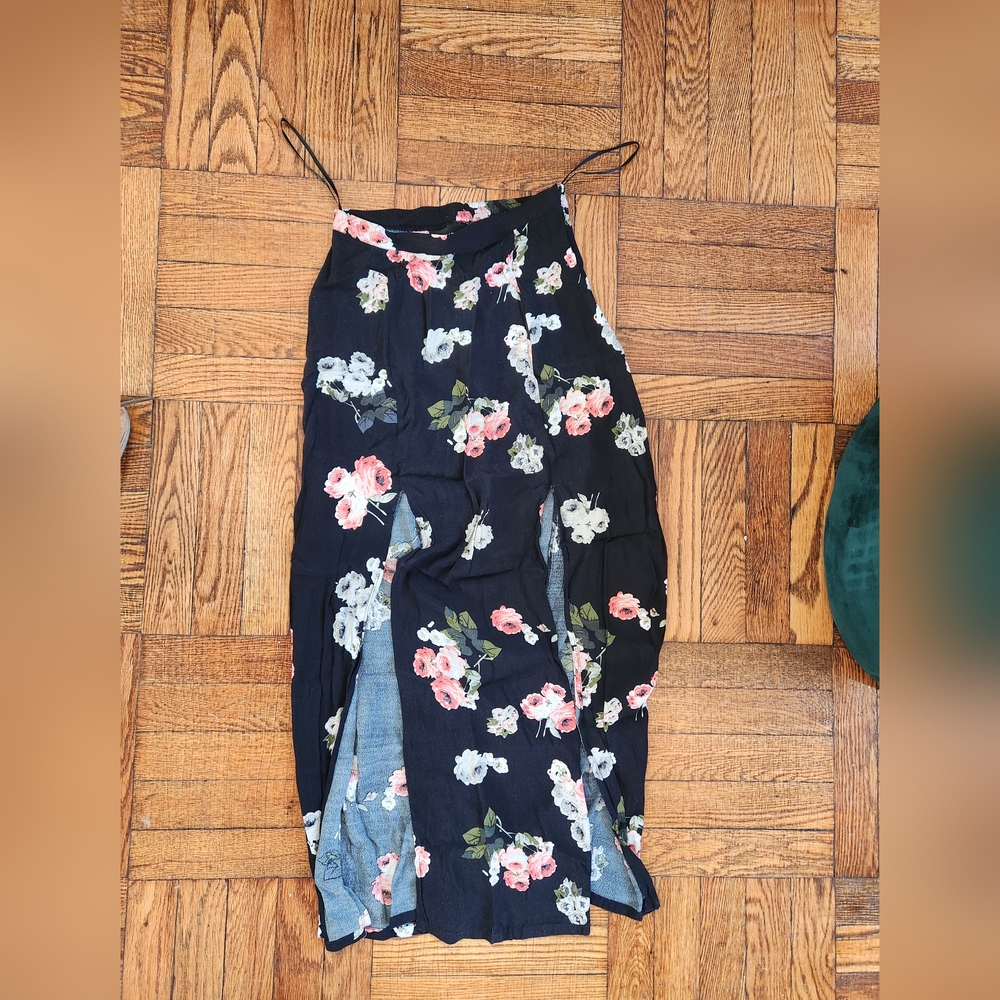 Floral Black Dress